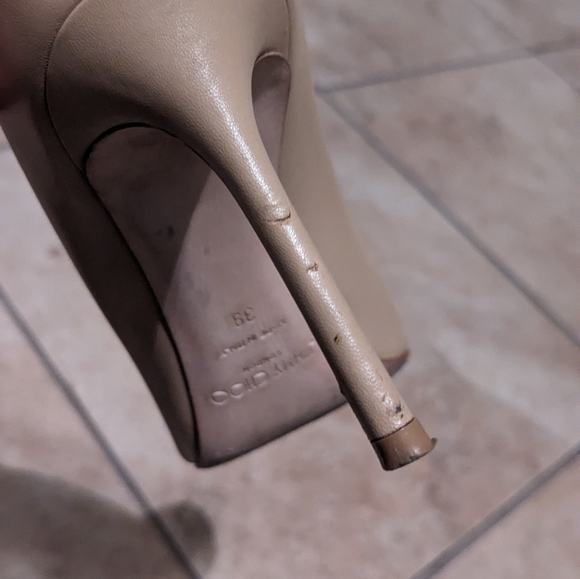 Jimmy Choo Nude Romy 85 Pumps - Picture 9 of 10